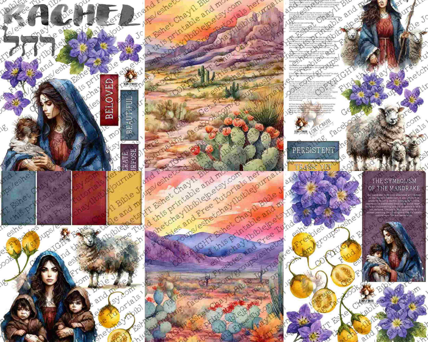 WOB PRINTABLE RACHEL (DETAILED FACES) - ENGLISH