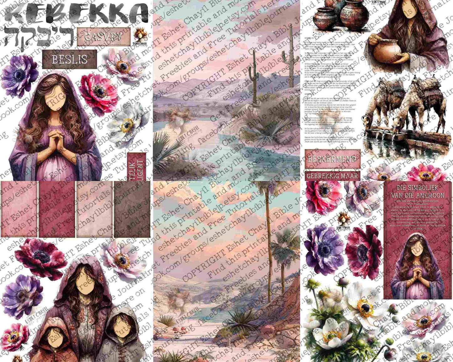 WOB PRINTABLE REBEKAH (FACELESS) - AFRIKAANS