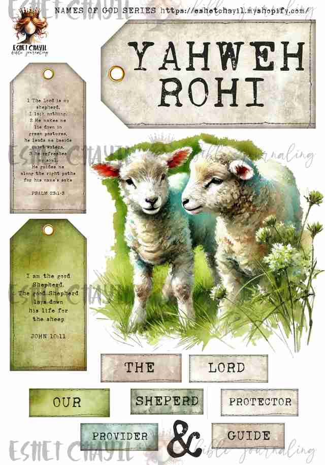 #NAMES OF GOD - YAHWEH ROHI : THE LORD OUR SHEPERD