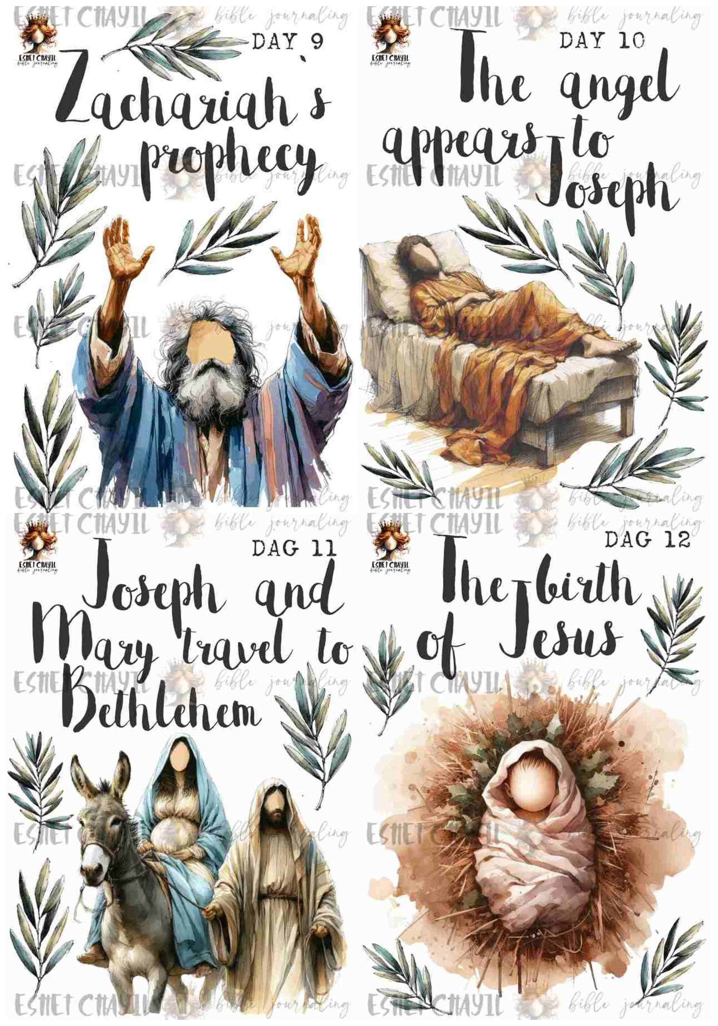 #ADVENT BUNDLE - ENGLISH - 24 PRINTABLES