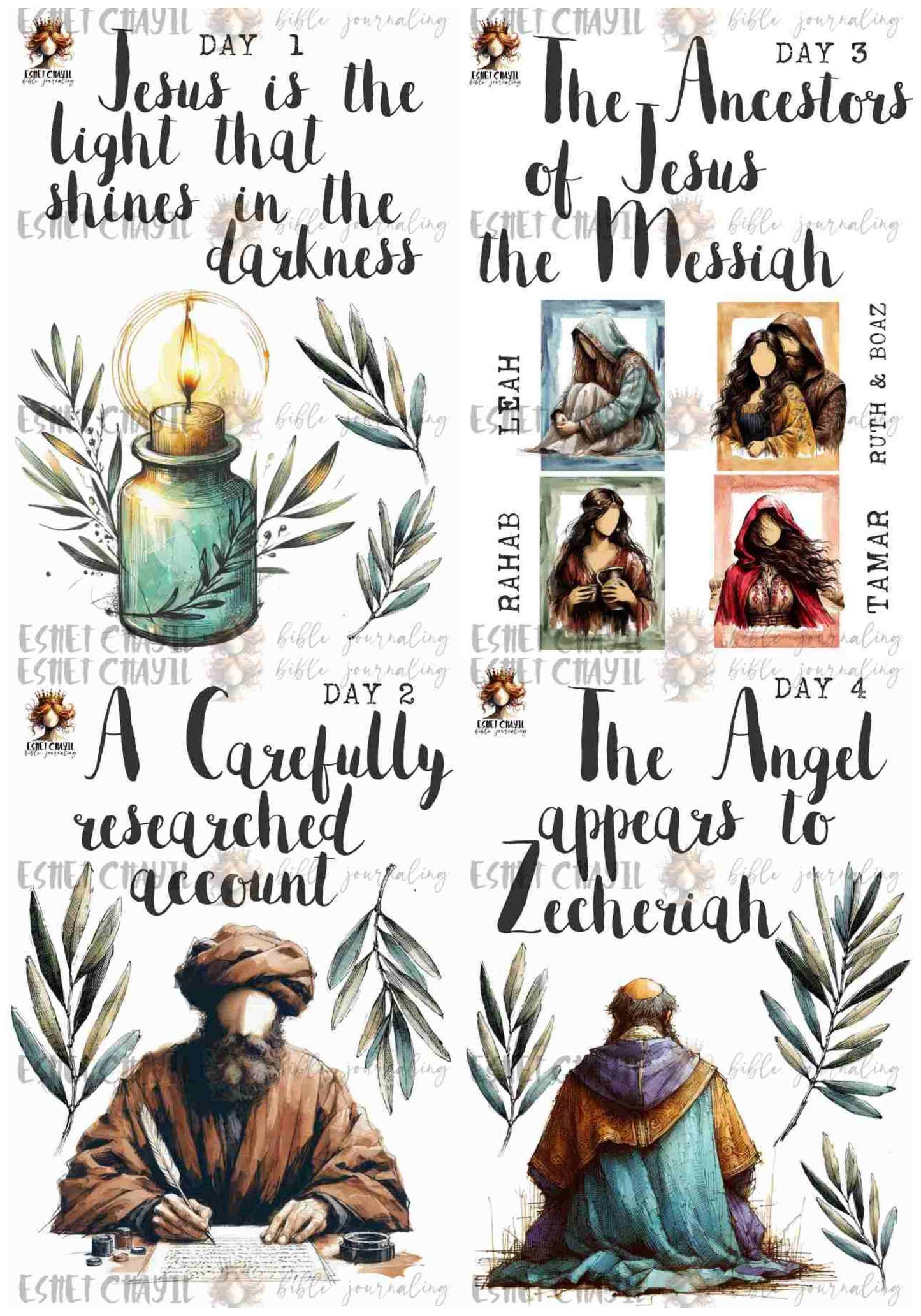 #ADVENT BUNDLE - ENGLISH - 24 PRINTABLES