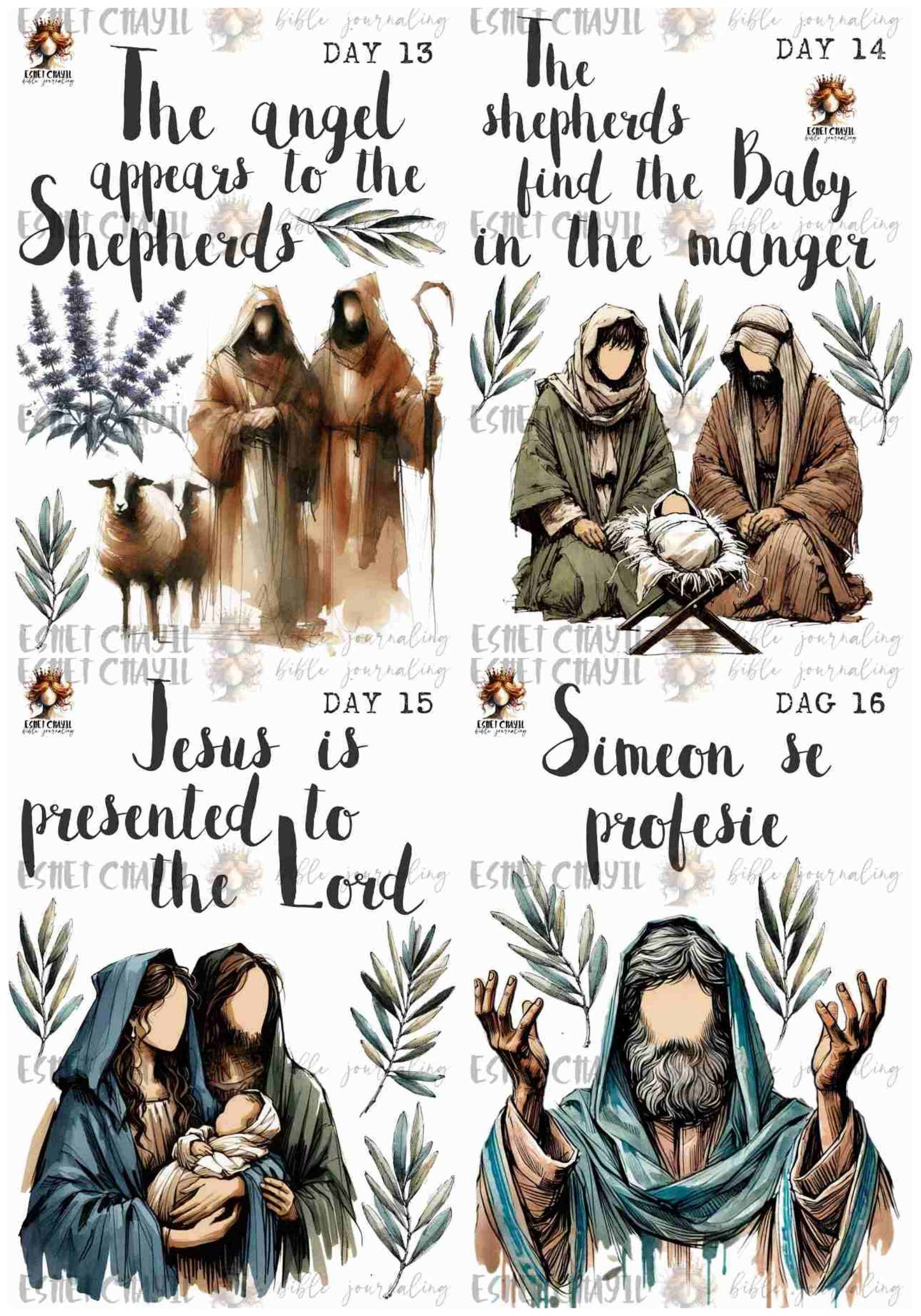 #ADVENT BUNDLE - ENGLISH - 24 PRINTABLES