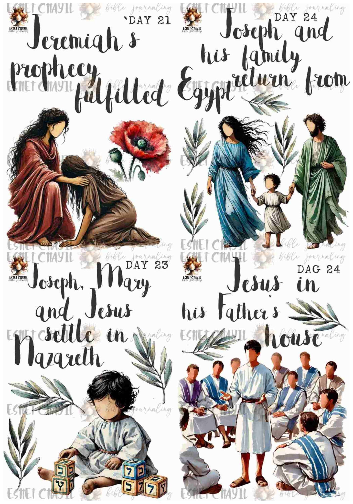 #ADVENT BUNDLE - ENGLISH - 24 PRINTABLES