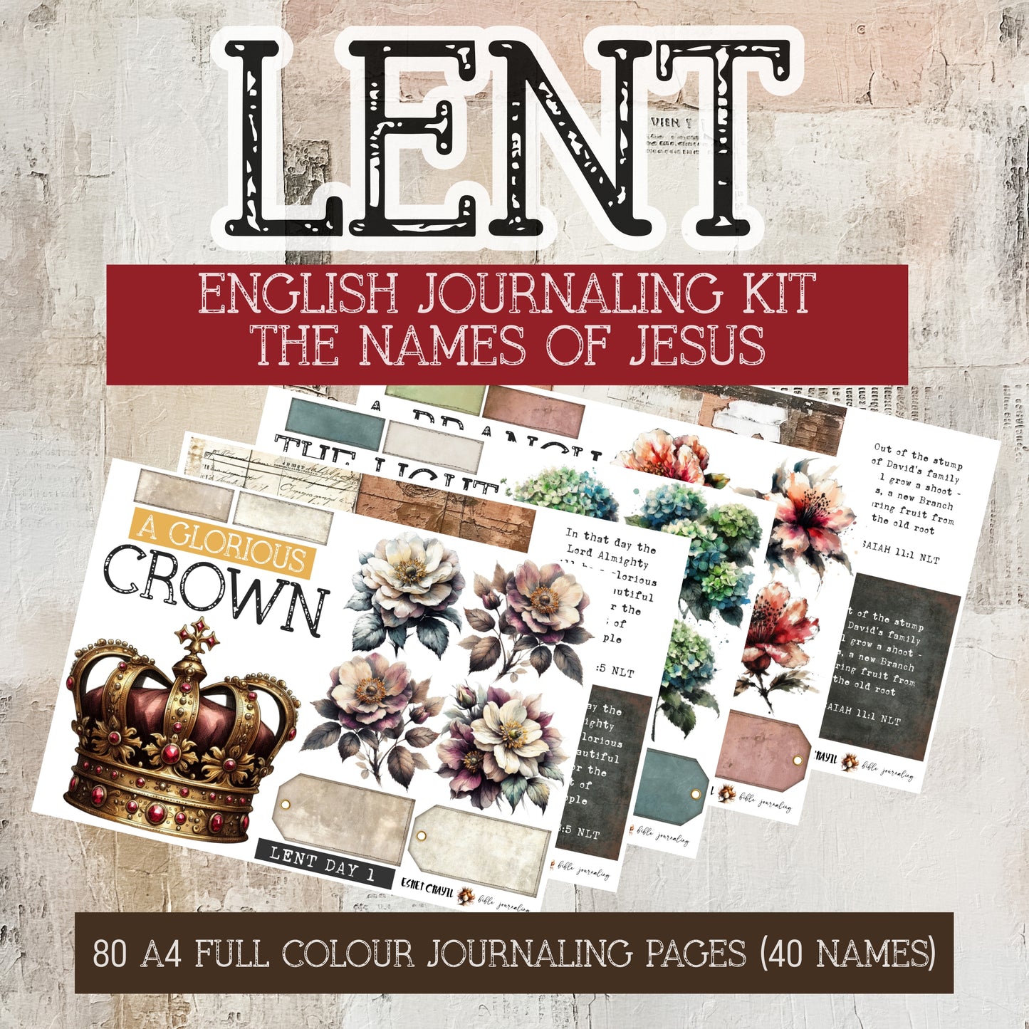 #BIBLE JOURNALING KIT - LENT - ENGLISH
