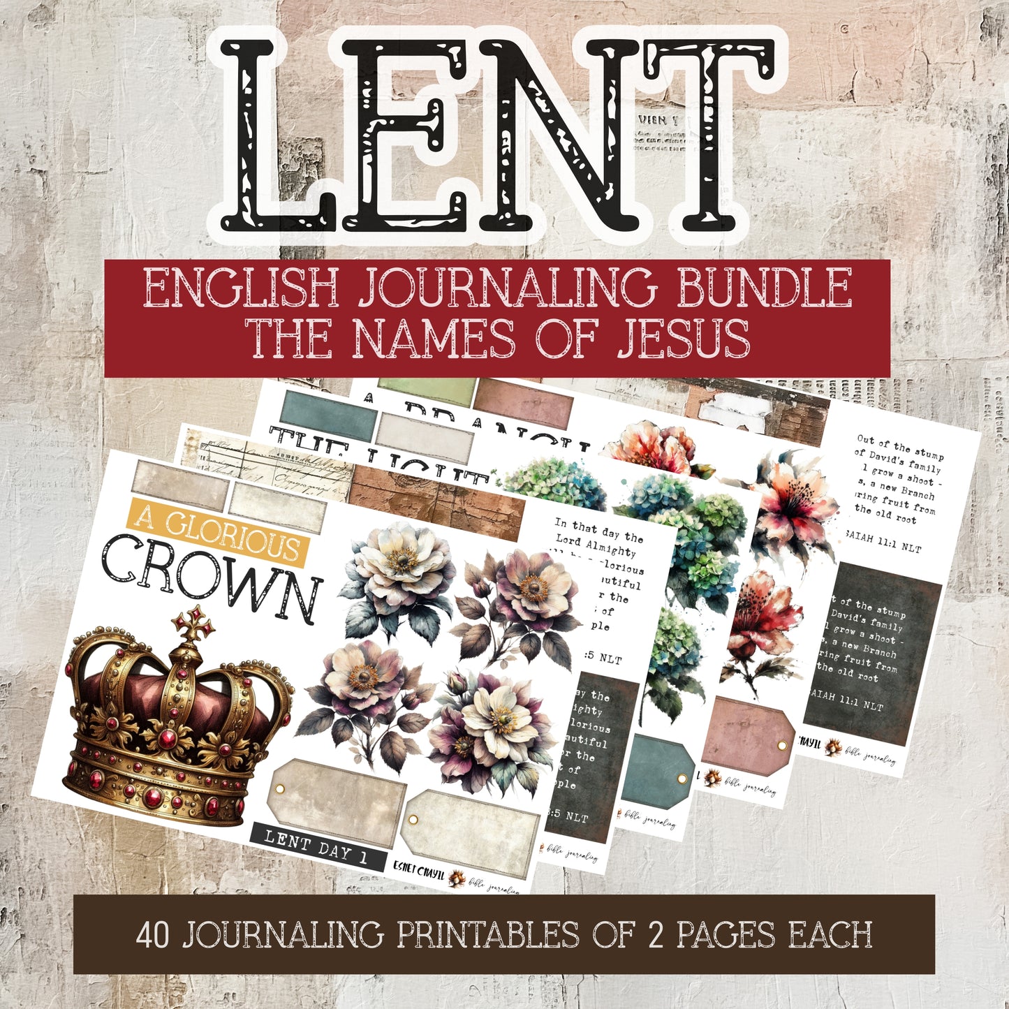 #LENT - THE NAMES OF JESUS - ENGLISH - COMPLETE BUNDLE