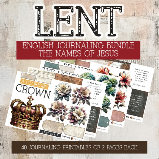 #LENT - THE NAMES OF JESUS - ENGLISH - COMPLETE BUNDLE