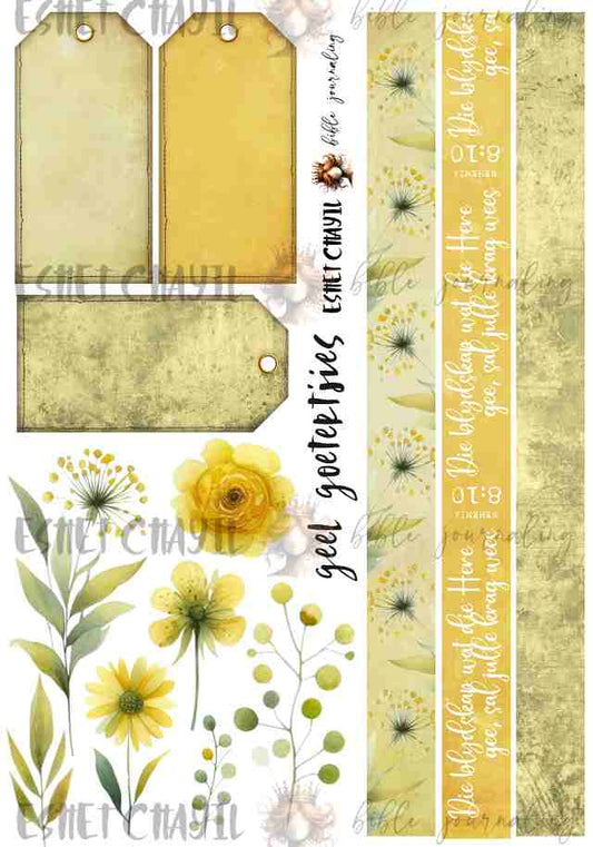 #MINI JOURNALING PRINTABLE - GEEL GOETERTJIES