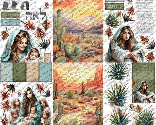 WOB PRINTABLE LEAH (DETAILED FACES) - AFRIKAANS