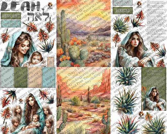 WOB PRINTABLE LEAH (DETAILED FACES) - ENGLISH