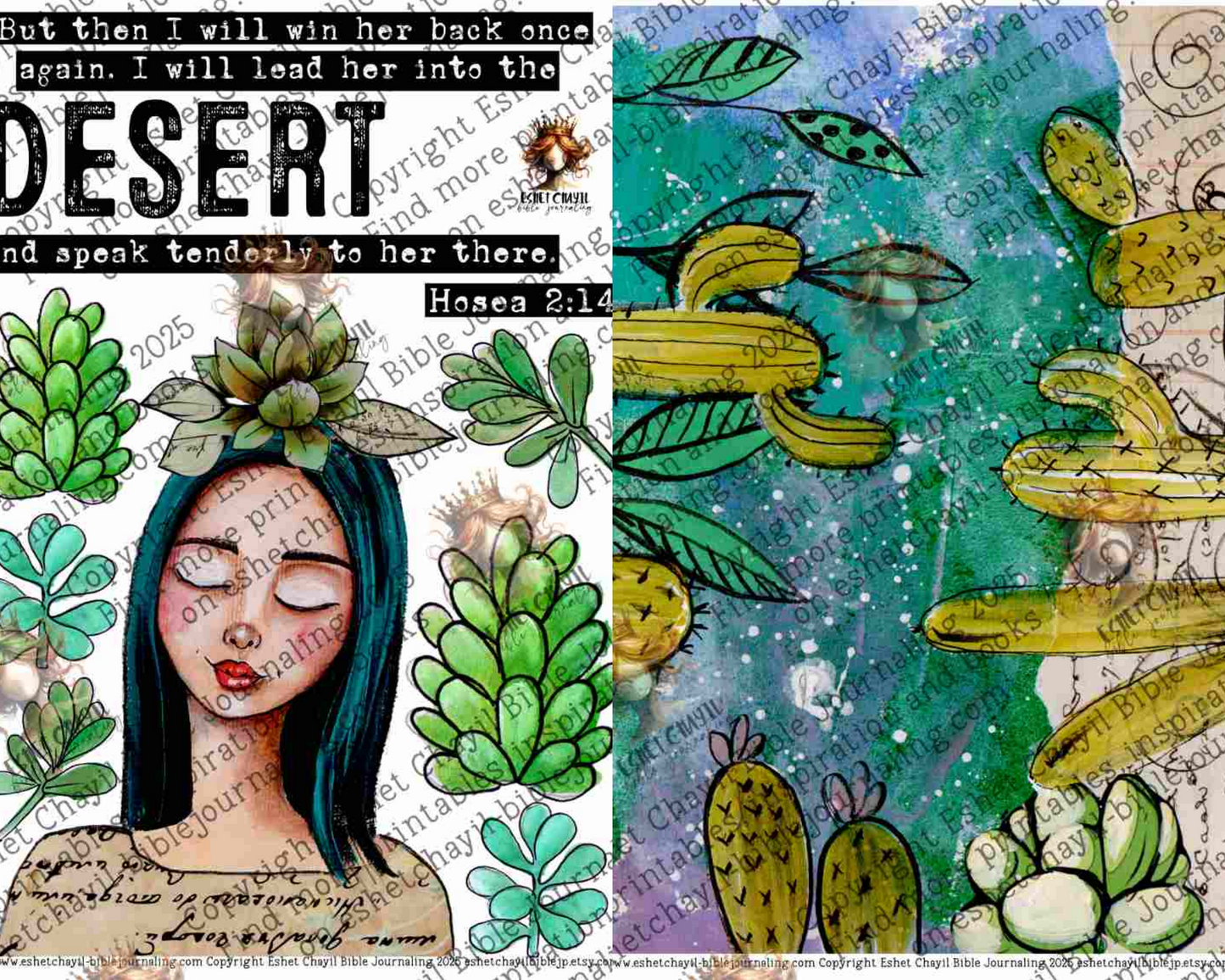 In the Desert #9 – Bible Journaling Prntable