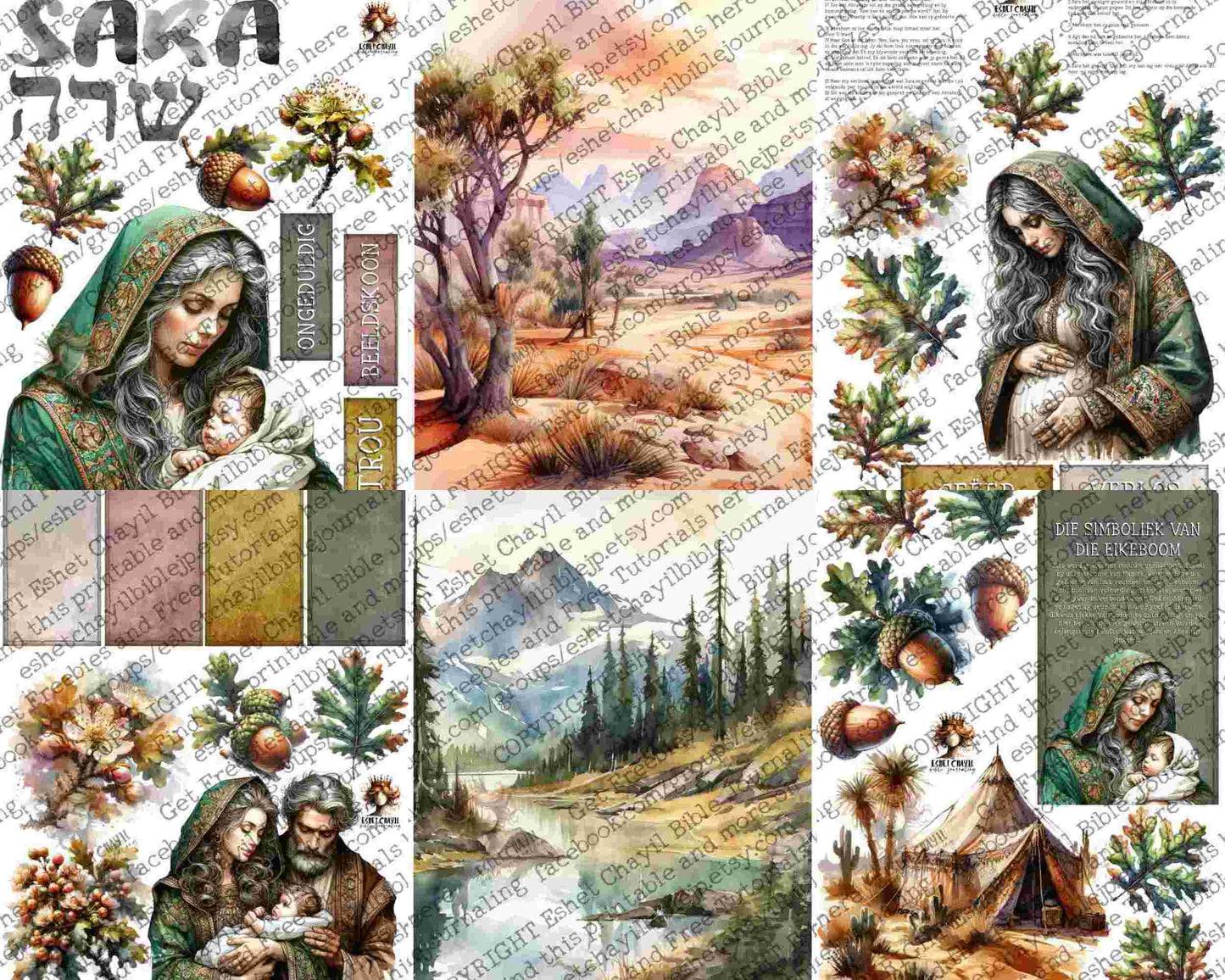 WOB PRINTABLE SARA (DETAILED FACES) - AFRIKAANS