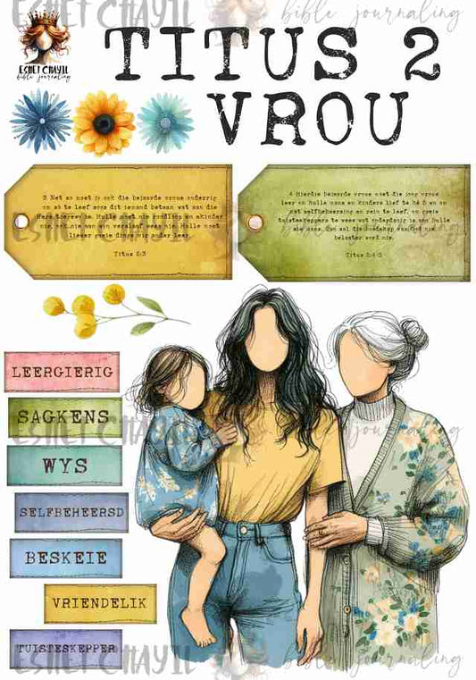 #MODERN WOB MINI JOURNALING PRINTABLE - TITUS 2 VROU