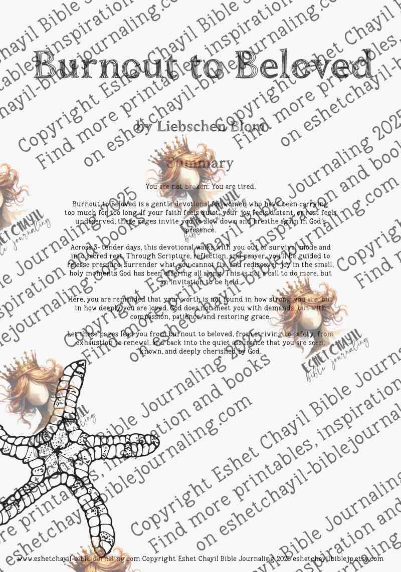 Burnout to Beloved - A 30 Day Devotional EBook providing Comfort for the Woman healing from Burnout