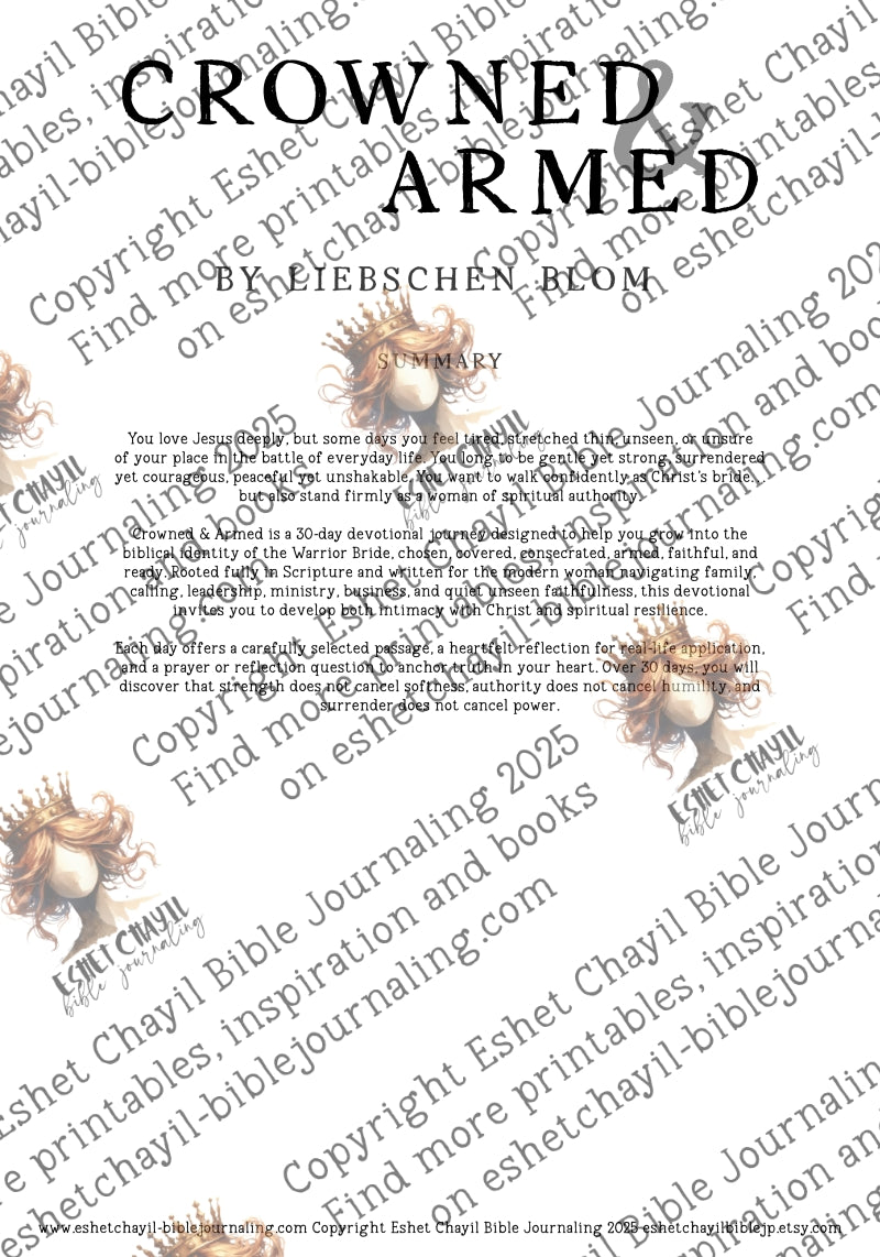 Crowned and Armed - A 30 Day Devotional EBook on the Warrior Bride of Christ