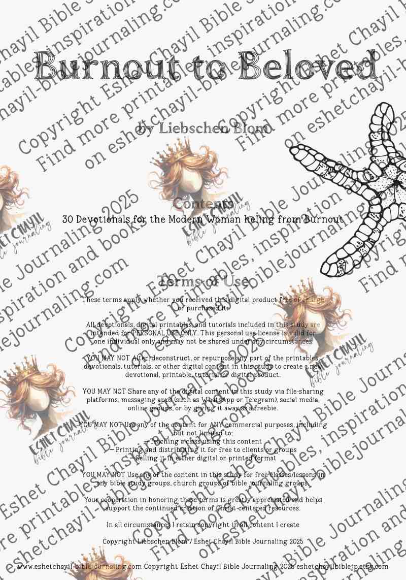 Burnout to Beloved - A 30 Day Devotional EBook providing Comfort for the Woman healing from Burnout