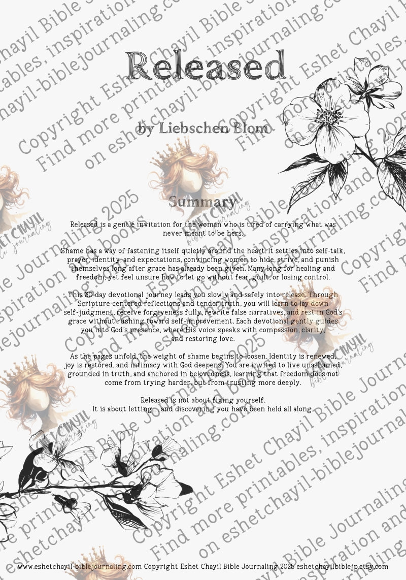 Released - A 30 Day Devotional EBook on Releasing Shame and stepping into your identity in Christ