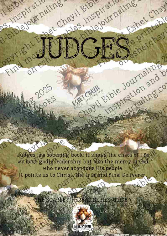 The Scarlet Thread: Judges Bible Book Summary -  A Bible Study Guide and Printable Ebook, Bible Journaling, Bible Study Guide (Copy)