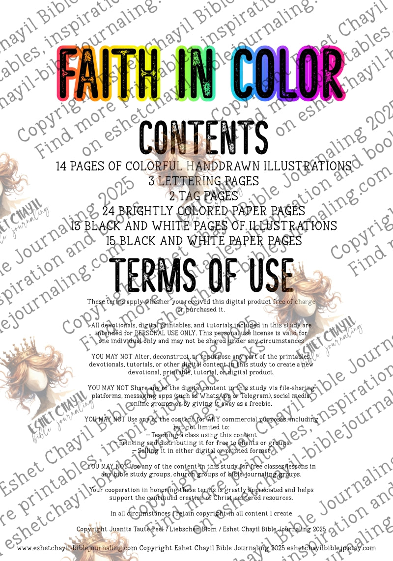 FAITH IN COLOR DIGITAL CUTOUT AND COLLAGE EBOOK