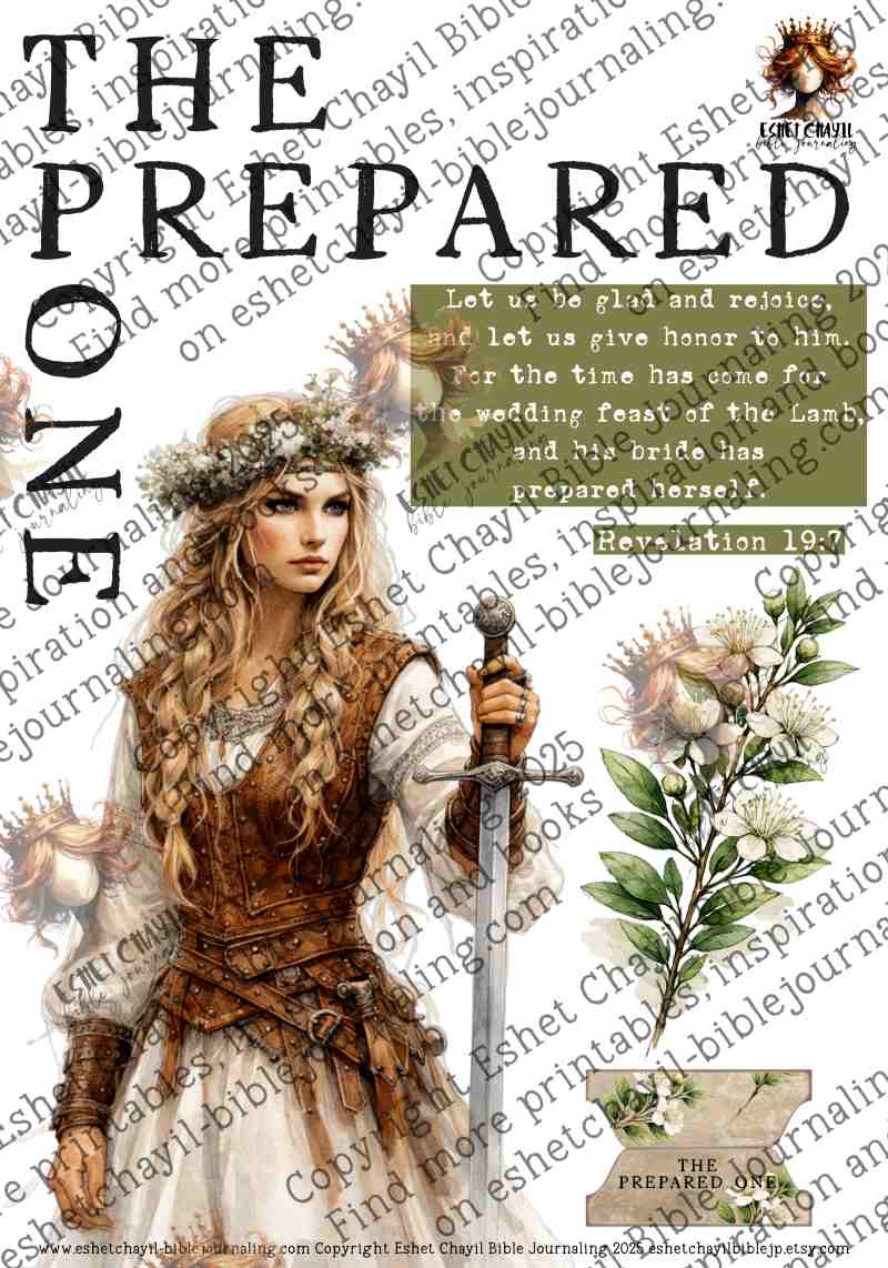 Warrior Bride Christian Printable – Ivory Edition – Bible Journaling