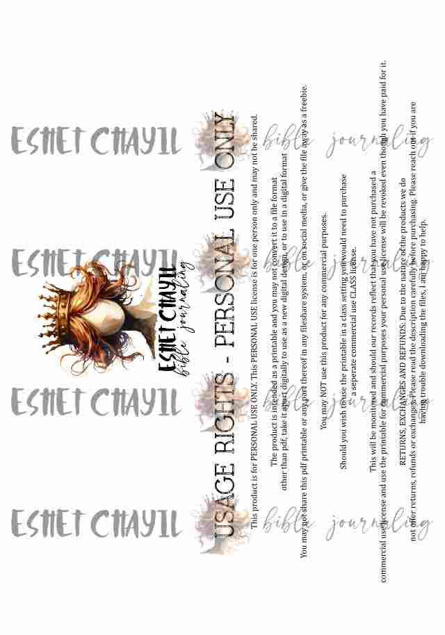 #BEVESTIGING 6 - Ek is vry van veroordeling – Romeine 8:1  - Bible Journaling Printable