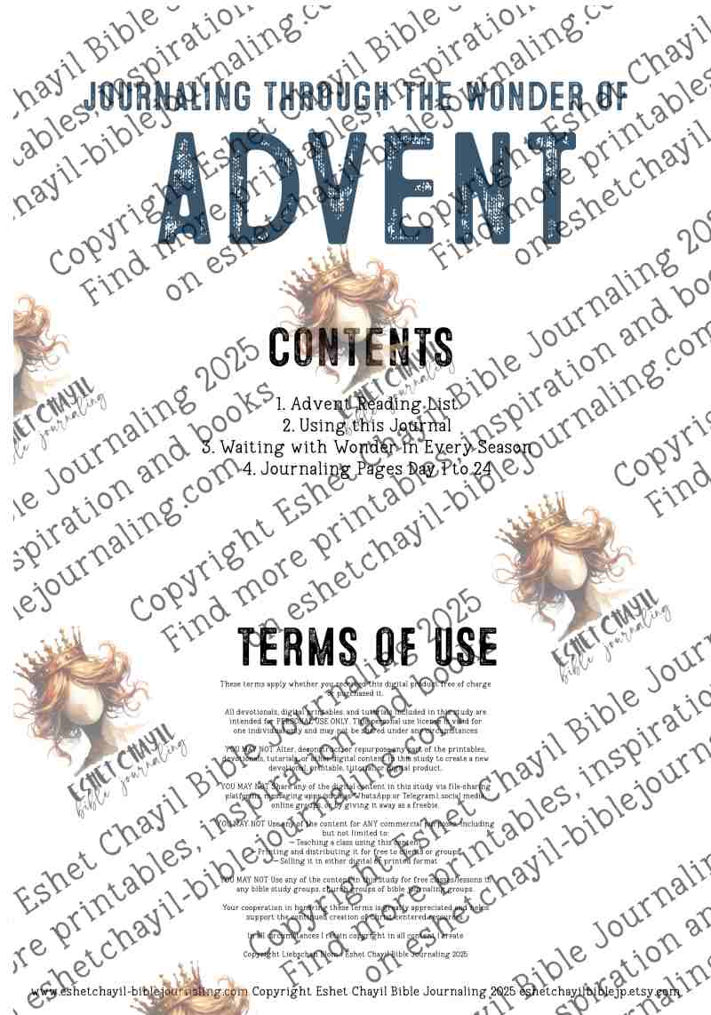 ADVENT #0 FREE 24 DAY JOURNAL - ENGLISH