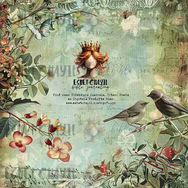 #BIBLE ART JOURNAL - GROEI IN GOD SE TUIN  - AFRIKAANS