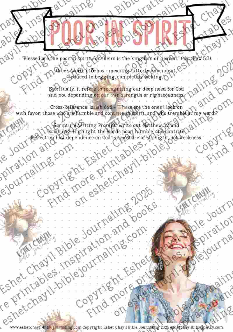 Blessed - A Bible Study Guide and Printable Ebook