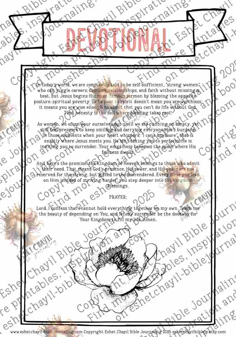 Blessed - A Bible Study Guide and Printable Ebook