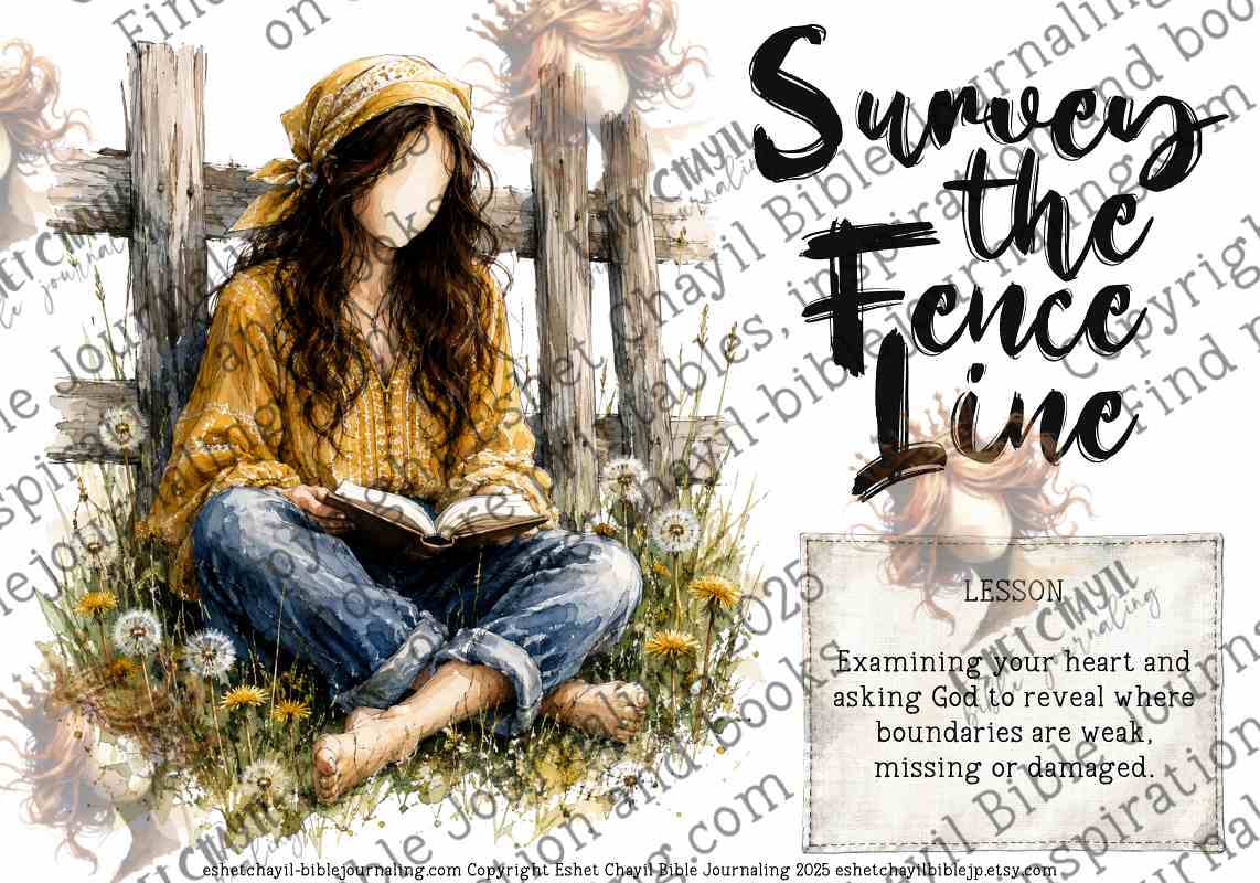 BUILDING THE FENCE -  BIBLE ART PRINTABLE 1 -  DIGITAL PRINTABLE - ENGLISH