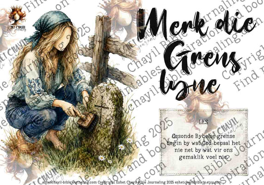 BUILDING THE FENCE -  BIBLE ART PRINTABLE 2 -  DIGITAL PRINTABLE - ENGLISH