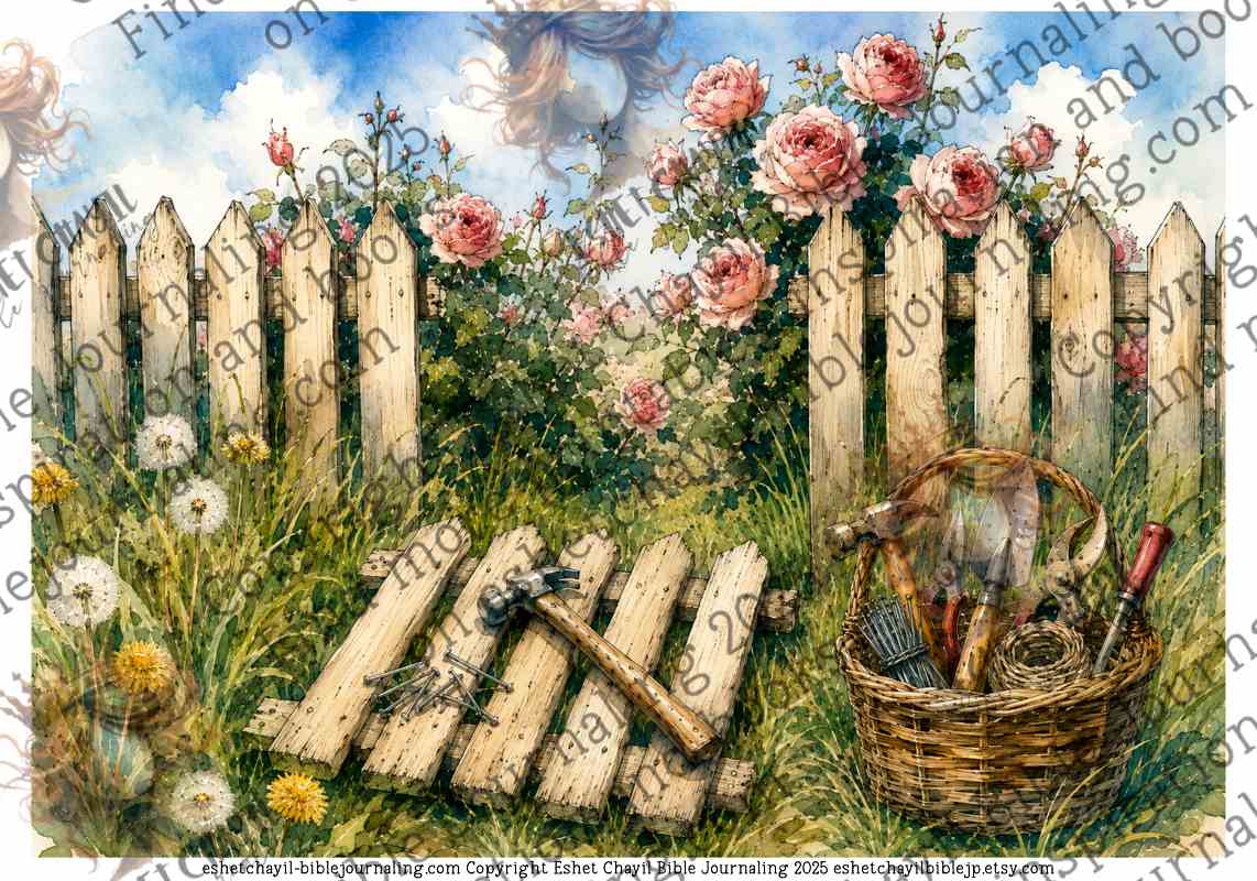 BOU DIE HEINING -  BYBELKUNS PRINTABLE 3 -  DIGITALE PRINTABLE - AFRIKAANS