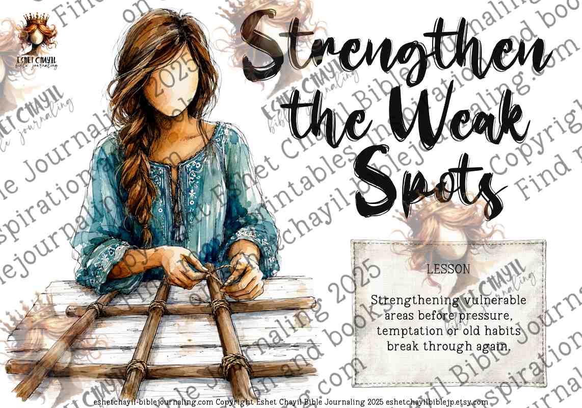 BUILDING THE FENCE -  BIBLE ART PRINTABLE 4 -  DIGITAL PRINTABLE - ENGLISH