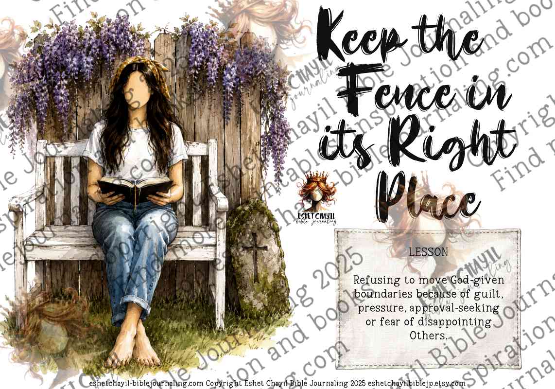 BUILDING THE FENCE -  BIBLE ART PRINTABLE 6 -  DIGITAL PRINTABLE - ENGLISH