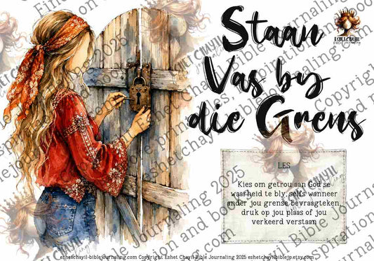 BOU DIE HEINING -  BYBELKUNS PRINTABLE 7 -  DIGITALE PRINTABLE - AFRIKAANS