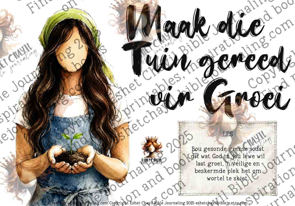 BOU DIE HEINING -  BYBELKUNS PRINTABLE 8 -  DIGITALE PRINTABLE - AFRIKAANS