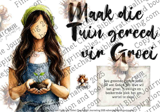 BOU DIE HEINING -  BYBELKUNS PRINTABLE 8 -  DIGITALE PRINTABLE - AFRIKAANS