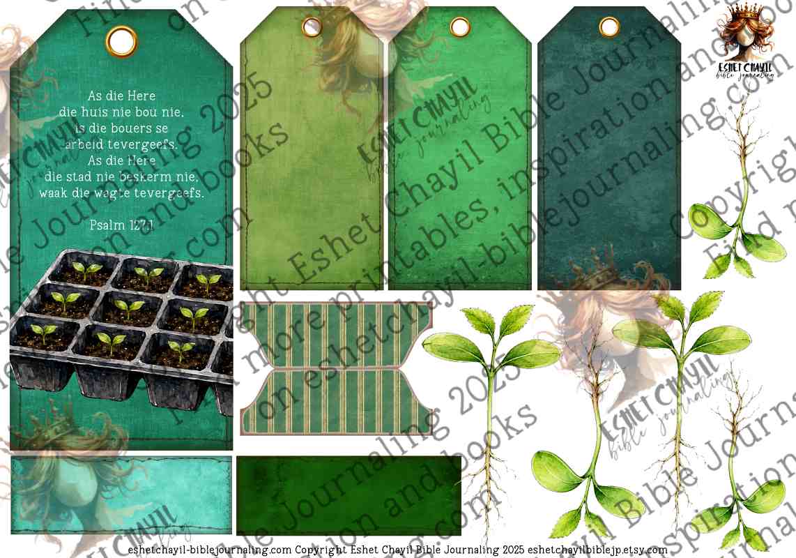 BOU DIE HEINING -  BYBELKUNS PRINTABLE 8 -  DIGITALE PRINTABLE - AFRIKAANS