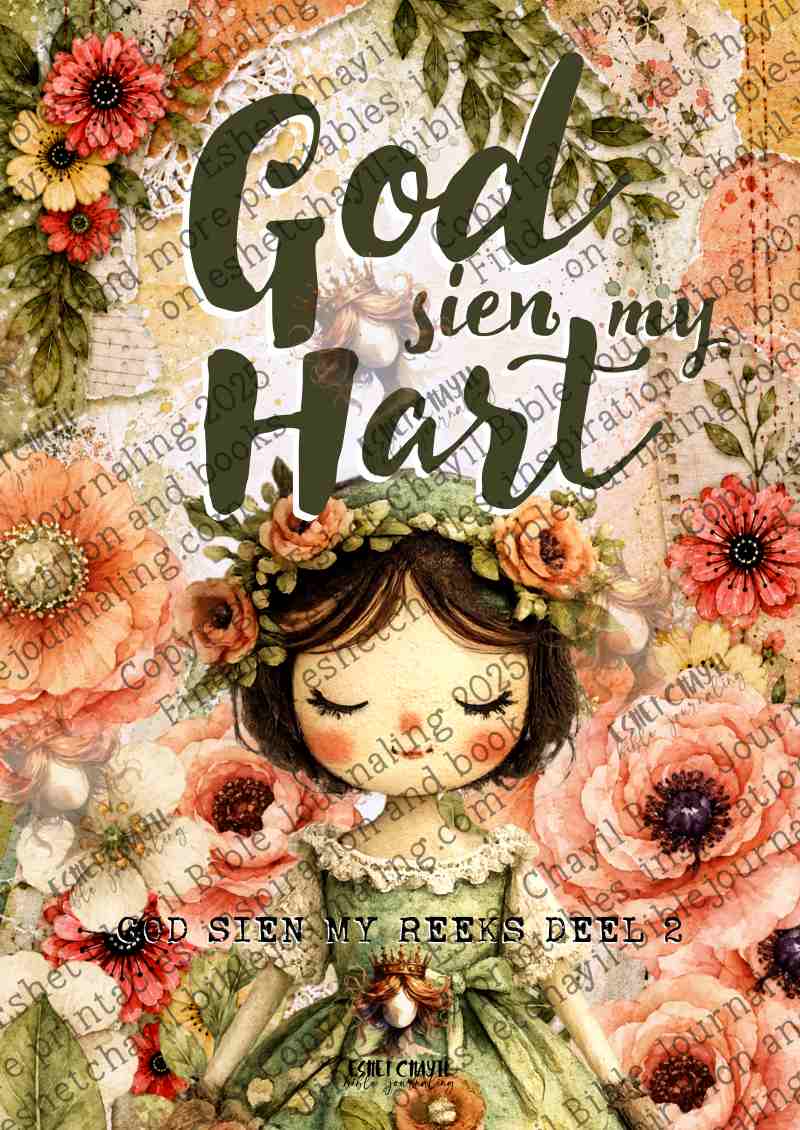 God Sien My Hart (Boek 2) - AFRIKAANS - Bible Journaling and Scripture Writing Printable