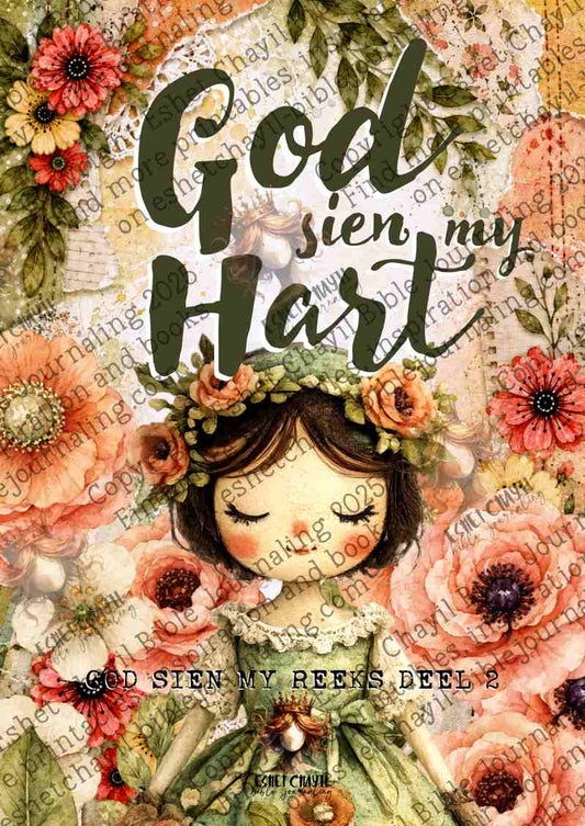 God Sien My Hart (Boek 2) - AFRIKAANS - Bible Journaling and Scripture Writing Printable