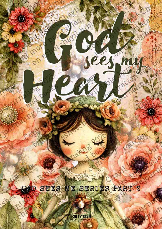 God Sees my Heart (Book 2)- ENGLISH - Bible Journaling and Scripture Writing Printable