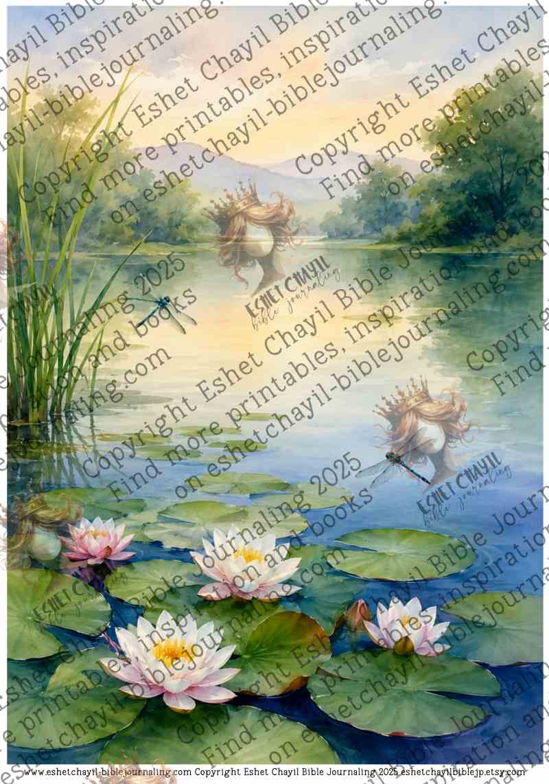 Weivelde van Vrede Cutout and Collage Ebook - AFRIKAANS Bible Journaling and Scripture Writing Printable