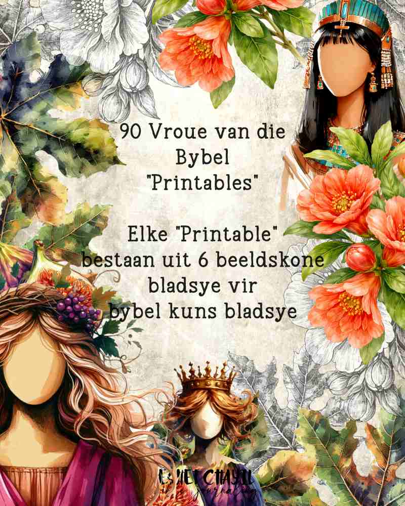 WOB 90 PRINTABLE BUNDLE (FACELESS) - AFRIKAANS