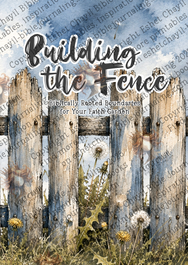 BUILDING THE FENCE  - 30 DAYS OF DEVOTIONALS - DIGITAL PRINTABLE - ENGLISH