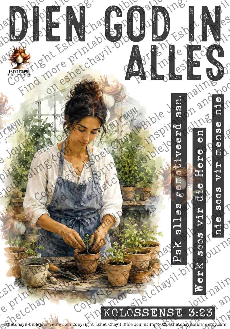 DIEN GOD IN ALLES - AFRIKAANS