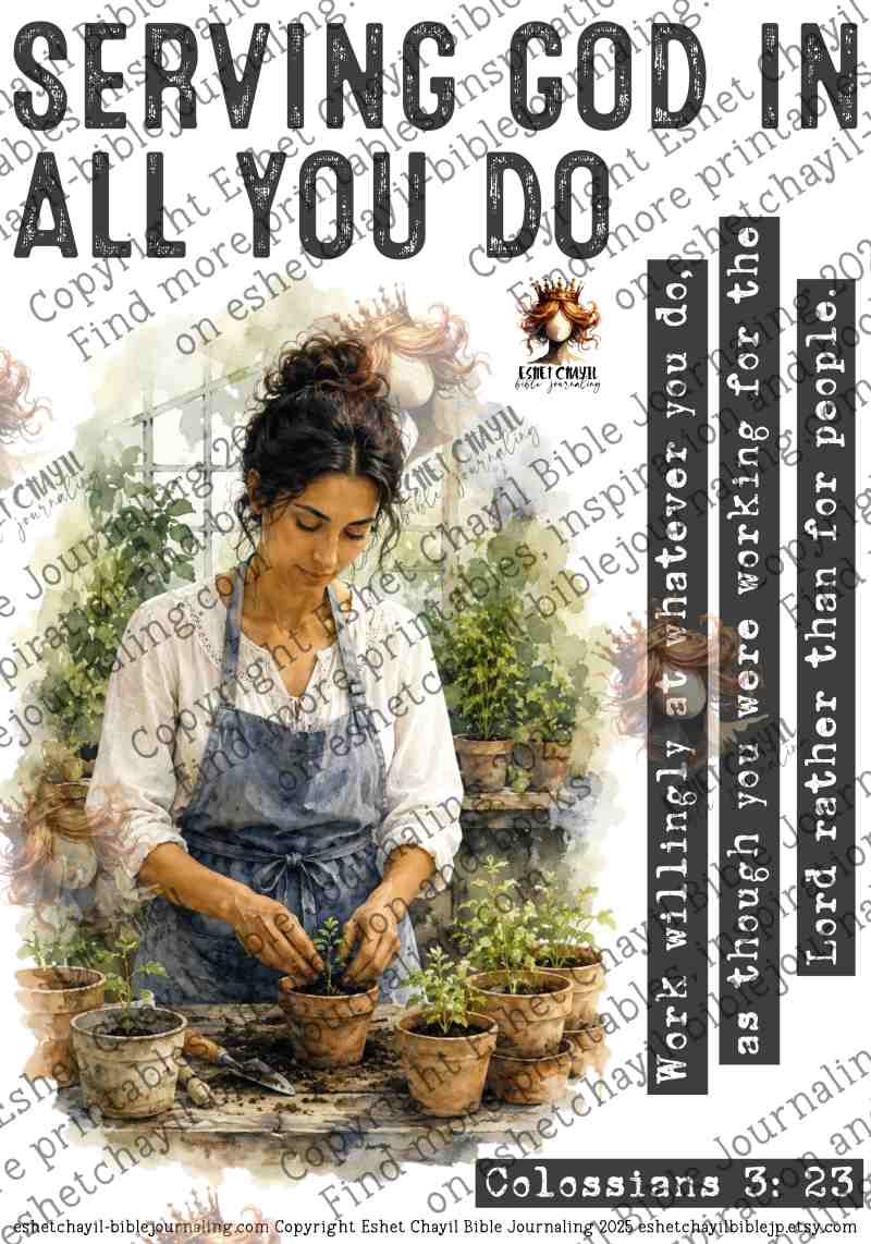 SERVING GOD IN ALL YOU DO - ENGLISH