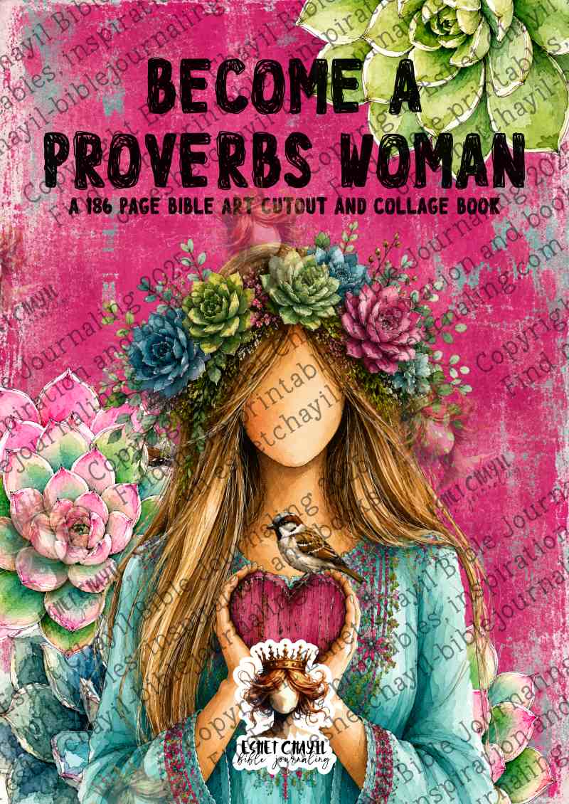 #CUTOUT AND COLLAGE BOOK - BECOME A PROVERBS WOMAN - ENGLISH