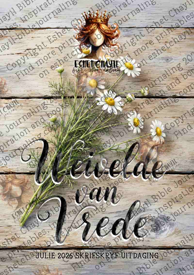 Weivelde van Vrede - AFRIKAANS - Bible Journaling and Scripture Writing Printable