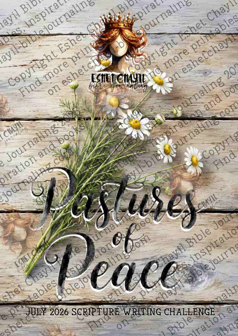 Pastures of Peace - ENGLISH - Bible Journaling and Scripture Writing Printable