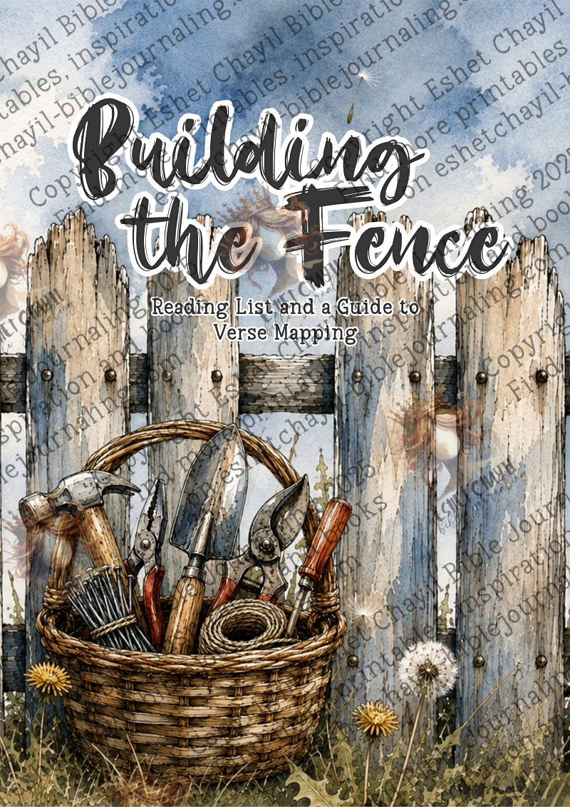 BUILDING THE FENCE  - GUIDE TO VERSE MAPPING - DIGITAL PRINTABLE - ENGLISH
