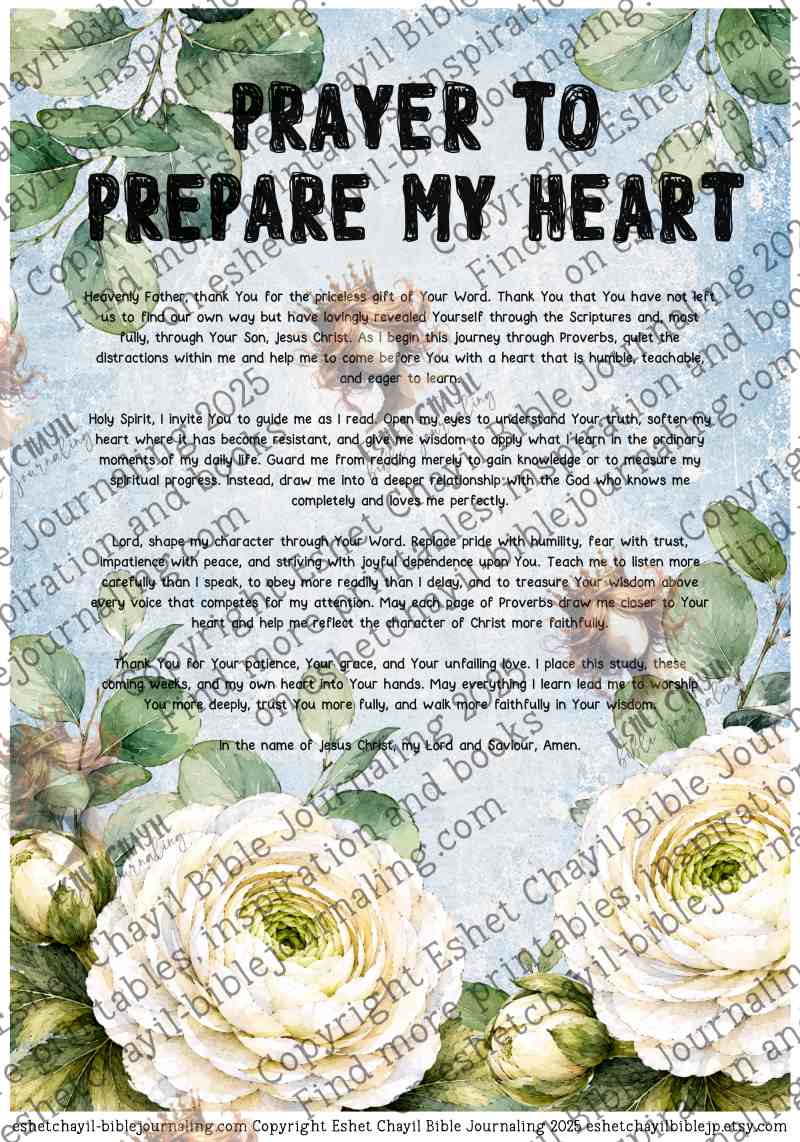 Becoming a Proverbs Woman Bible Study Guide | 40 Page Printable PDF